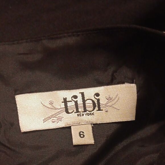 Tibi Black Embellished Dress. Whimsigoth. Embellished. Silk Embroiderey - Picture 9 of 14